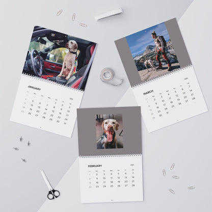 Pointer Rescue Org Wall Calendar 2026