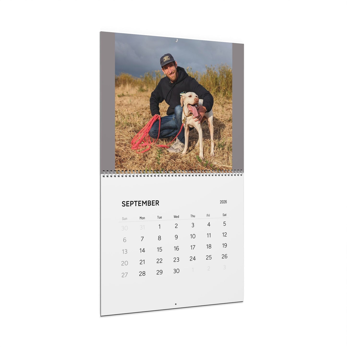 Pointer Rescue Org Wall Calendar 2026